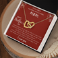 Happy Mothers Day Gifts - I Love You - To My Magical Marvellous One in a Million Mom Perfect Gift For Mother - Love Knot Necklace - To My Wife Necklace
