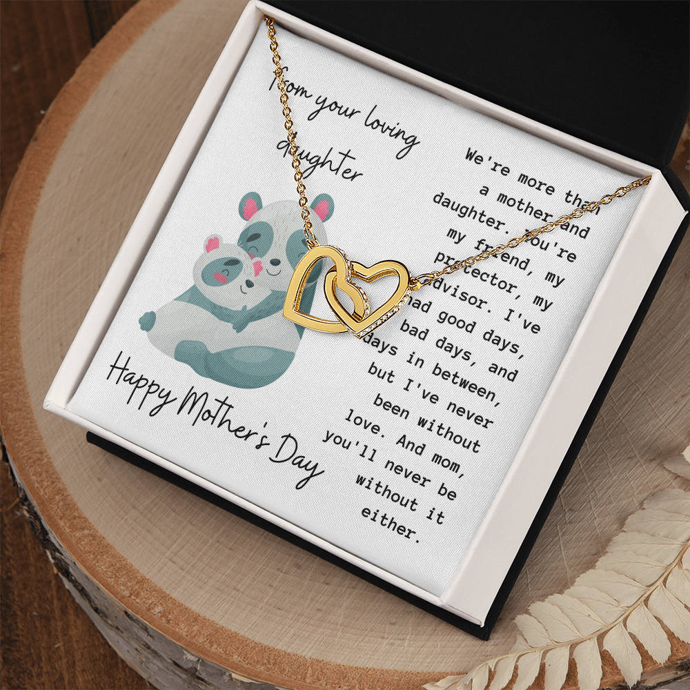 Happy Mother's Day Necklace, Best Gift for Mom from Daughter, Elegant Jewelry for Mother, Keepsake Gift Idea for Mommy, Jewelry for Mom, Birthday Christmas Gifts With Heartfelt Message