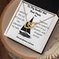To My Smokin' Hot First Mate - Admired Your Jib Forever Love Necklace - To My Wife Necklace With Message Card - Anniversary Gift For Wife - Soulmate Gift