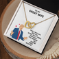 Card Gift for Wife from Husband Lover - To My Beautiful Wife Necklace Boxed Jewellery  - Elegant Style Clavicle Necklace For Wife Girlfriend Valentine's Day - Birthday Gift for her