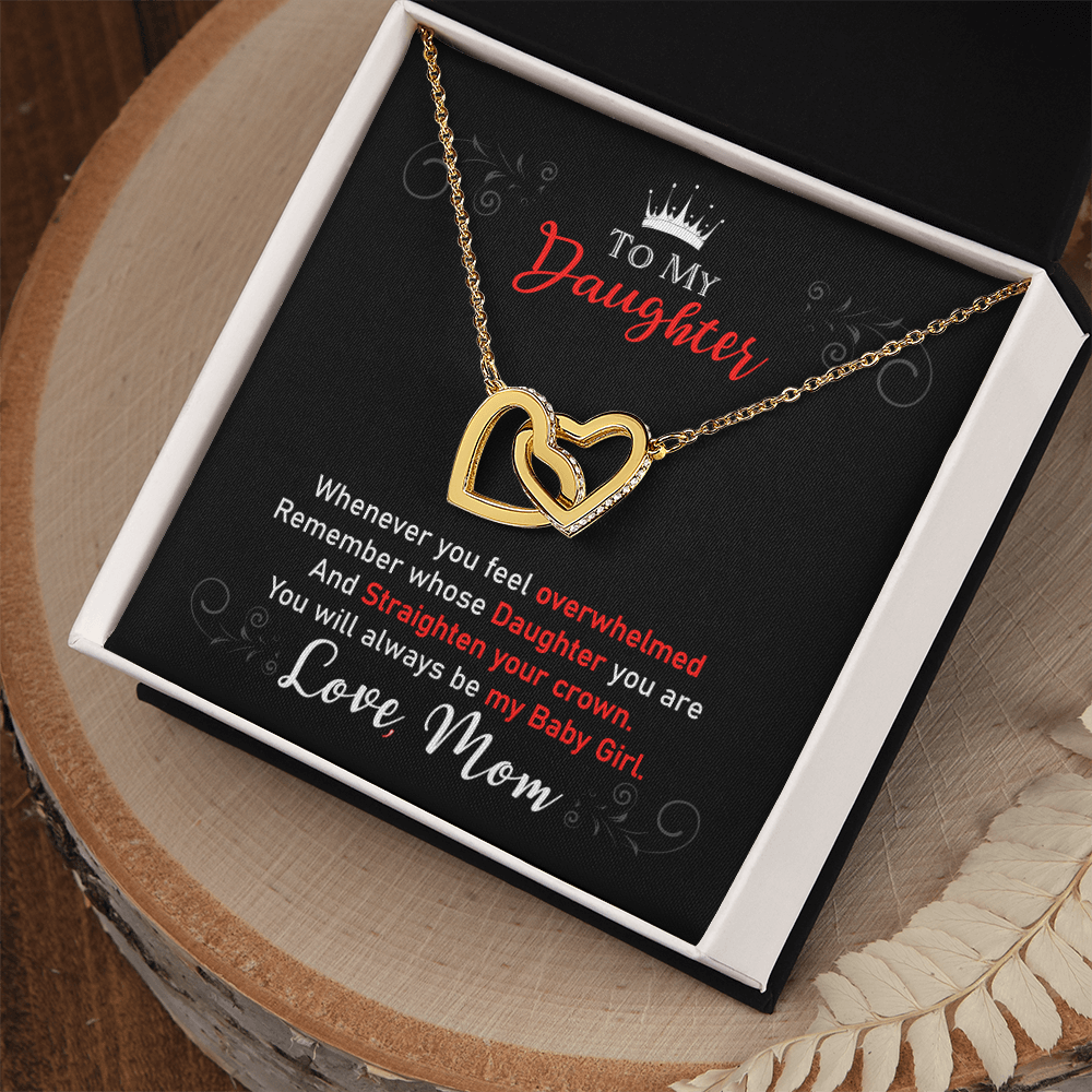 Daughter Gifts From Mom Mother Daughter Necklace Birthday Graduation Christmas Jewelry For My Daughter with Message Card and Gift Box, Daughter Jewelry From Mama, Daughter Birthday Necklace Christmas Gifts