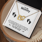 To My Mom Necklace - Mother's Day Gift - Love Message Gift for Mother - Necklace for Mom - Love knot for mom - Gift for Mommy/Mother