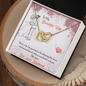 To My Beautiful Wife Necklace - Love Your Husband - Necklace for Wife - Couple Necklace Set - Friendship Necklaces - Customize Couple Necklace - Love Design Necklace for wife - Diamond Necklace for soulmate