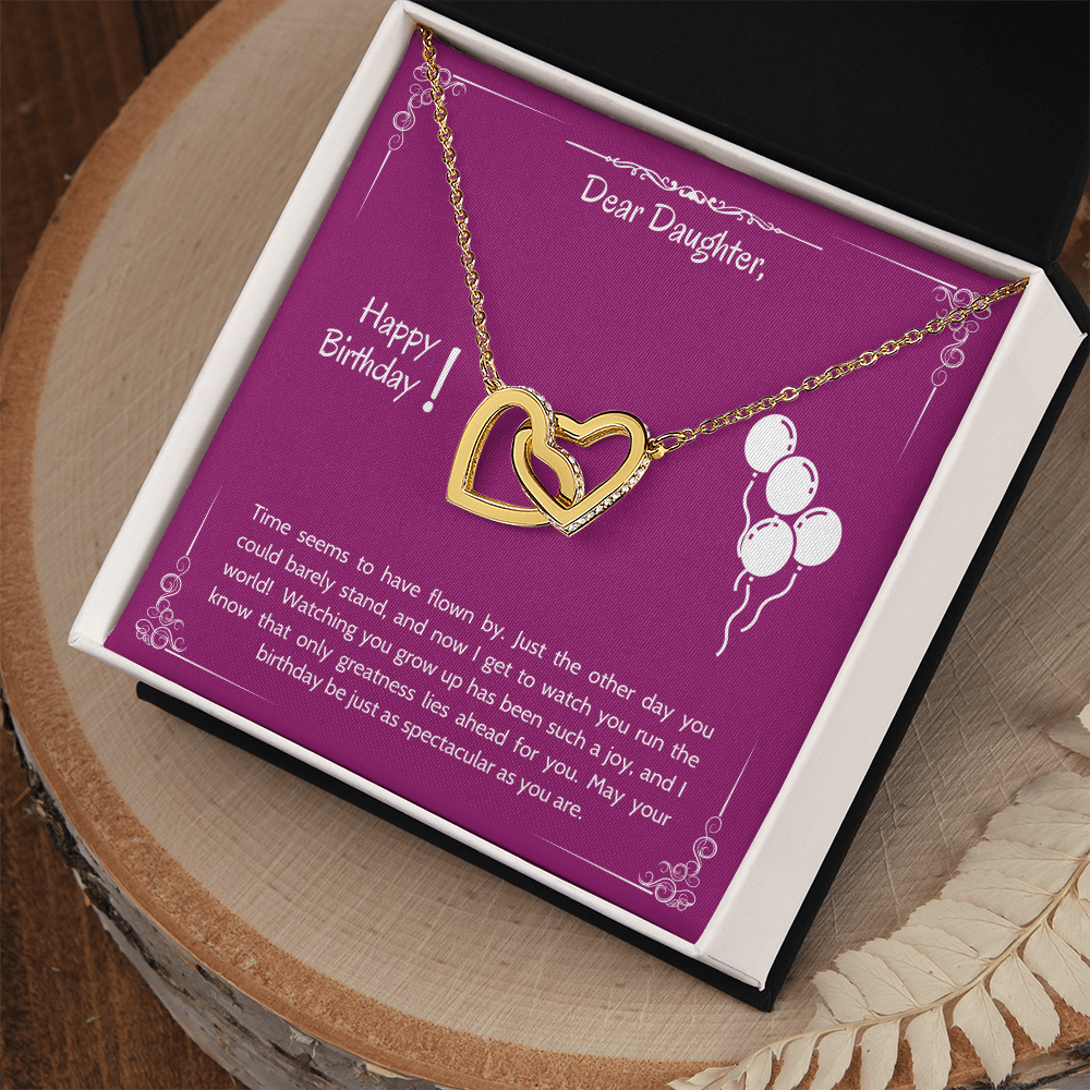 Dear Daughter Happy Birthday Gifts, Daughter Gifts From Mom & Dad, Gifts For Daughter From Dad, Daughter Pendant Necklaces, Daughter Jewelry From Mommy And Daddy, Daughter Necklace Birthday Christmas Gifts