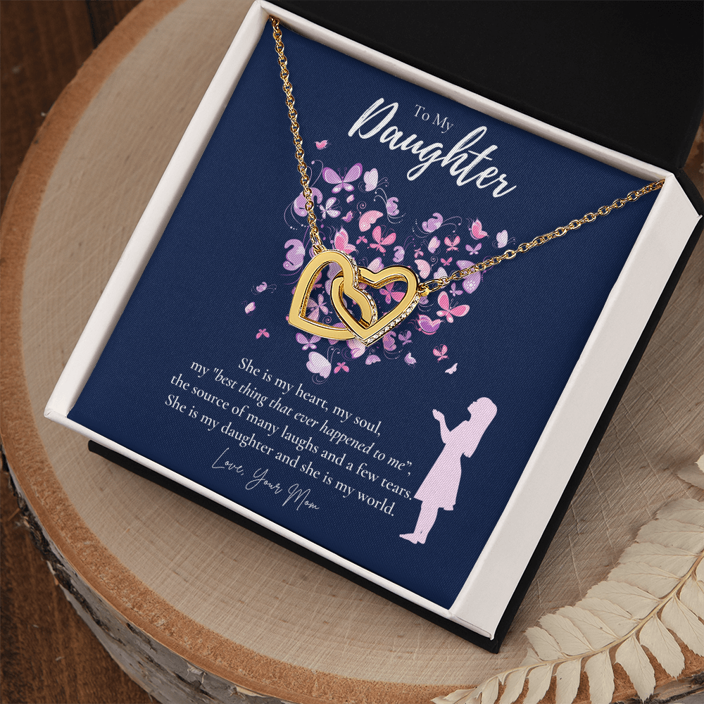 To My Daughter Necklace From Mom, Daughter's Birthday Gift Ideas, Meaningful Jewelry Gift For Daughter