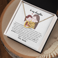 Daughter Gifts From Mom, Mother Daughter Necklace Birthday Graduation Christmas Jewelry For My Daughter with Message Card and Gift Box