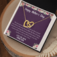 Mothers Day Necklace for Mom, Meaningful Gift for Mother from Son, Love Knot Necklace, Mom Jewelry Gift Happy Mother's Day 2026, To My Mom Necklace With Heartfelt Message