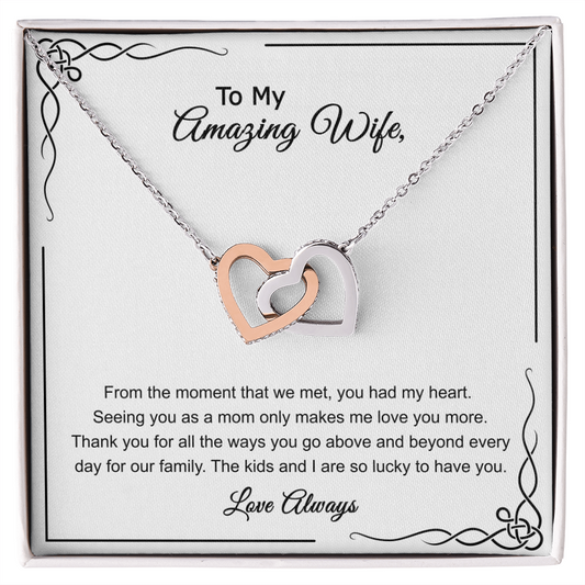Valentines Day Gifts For Wife - Wife Birthday Gift - Couple Necklace Set - Friendship Necklaces - Wife Birthday Gift - Soulmate Necklace For Women - Mother's day Necklace - Happy Mother's day Gift