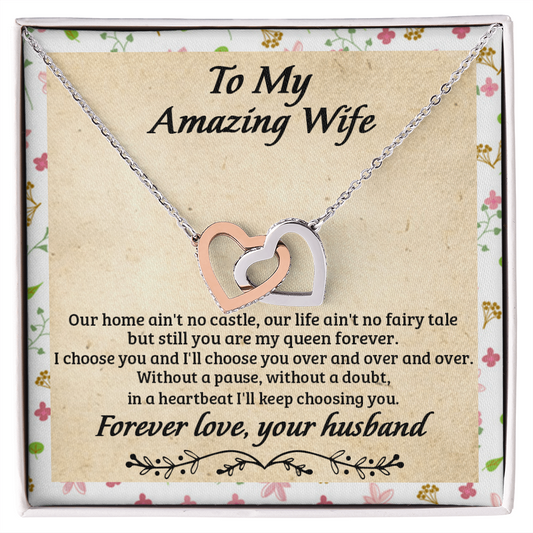 Gift For My Wife - Romantic Wife Gift - Wife Birthday Surprise - To My Wife Necklace From Husband - To My Amazing Wife Necklace - Gift For Wife - Still Choose You - Love Knot