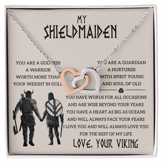 My Shieldmaiden Love Knot Necklace From Beloved Viking - Pretty Neckless Gift for wifey - Customize Couple Necklace - Valentine's day gift - Gift for her him - To My Soulmate Necklace For Women