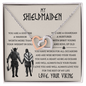 My Shieldmaiden Love Knot Necklace From Beloved Viking - Pretty Neckless Gift for wifey - Customize Couple Necklace - Valentine's day gift - Gift for her him - To My Soulmate Necklace For Women