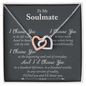 To My Soulmate Necklace - I Choose You -  To My Wife Necklace Anniversary Gift For Wife - Anniversary Gift For Wife from Husband - To My Wife Necklace From Husband - To My Queen -