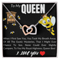 To My Wife Necklace Anniversary Gift For Wife - Birthday Gift For Wife - To My Queen - Forever Love Necklace - To My Queen bee - Gift For Wife - Necklace For Wife - I  love you