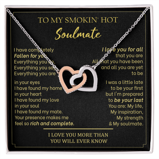 Gift For Your Soulmate - Your Presence Makes Me Complete - Love Knot - Valentines Day Gifts For Wife - Wife Birthday Gift - Anniversary Gift For Wife from Husband - Neckless Gift for your soulmate