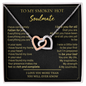 Gift For Your Soulmate - Your Presence Makes Me Complete - Love Knot - Valentines Day Gifts For Wife - Wife Birthday Gift - Anniversary Gift For Wife from Husband - Neckless Gift for your soulmate