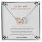 To My Wife - Woman of My Dreams - Necklace - Anniversary Gift for her - Hand-made Neckless for Beloved wife - To My Wife Necklace With Message Card - Best Birthday Gift for her