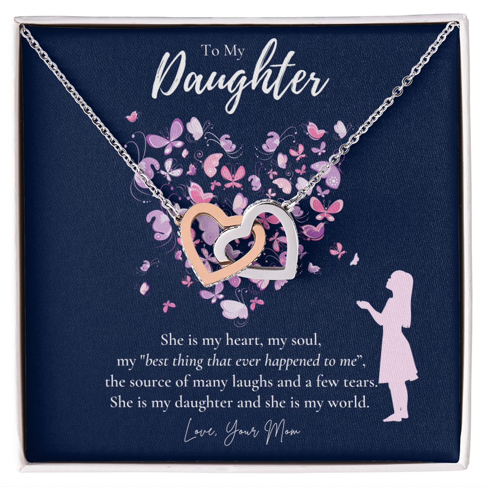 To My Daughter Necklace From Mom, Daughter's Birthday Gift Ideas, Meaningful Jewelry Gift For Daughter