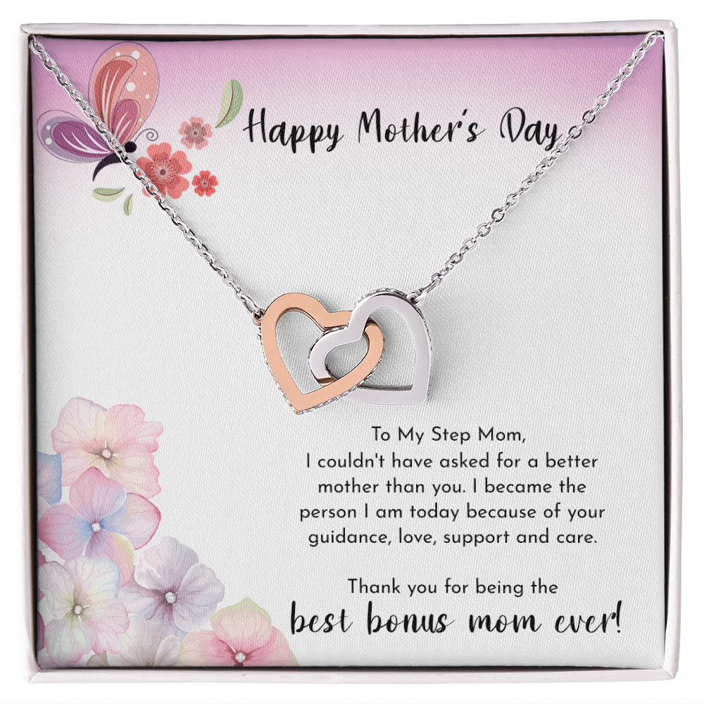 Happy Mother's Day Gift for Mom Necklace, Daughter to Mom Jewelry, Heart Necklace for Mother, Gift from Daughter Son, Birthday Christmas Gifts With Heartfelt Message