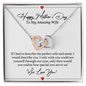 To My Wife Necklace With Message Card - Wife Gift From Husband Future Husband - Couple Necklace Set - Friendship Necklaces - Customize Couple Necklace - Love Necklace for Soulmate - Hot Necklace for Wife