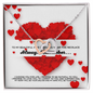 Couple Necklace Set - Friendship Necklaces - Customize Couple Necklace - To My Wife Necklace From Husband - To My Soulmate Necklace for Women - Romantic Message for Her