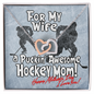 Puckin' Awesome Hockey Mom - Happy Mothers Day - I Love You! - Couple Necklace Set - Friendship Necklaces -  Customize Couple Necklace - to My Wife Necklace - Valentines Day Gifts for Wife