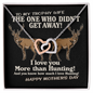 To Wife Necklace - Gift for Wife - Mother's Day Gift - I Love You More Than Hunting - To My Trophy Wife - Best Neckless for wifey - Gift for soulmate - Hunting Romance for wifey - So much Love for wifey - Neckless for her