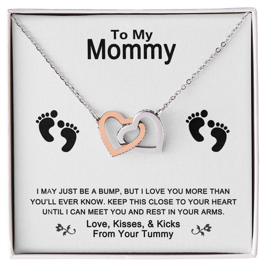 To My Mom Necklace - Mother's Day Gift - Love Message Gift for Mother - Necklace for Mom - Love knot for mom - Gift for Mommy/Mother