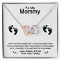 To My Mom Necklace - Mother's Day Gift - Love Message Gift for Mother - Necklace for Mom - Love knot for mom - Gift for Mommy/Mother
