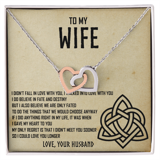 Necklace for Your Wife - an Eternal Love - Love Your Husband - Couple Necklace Set - Friendship Necklaces - Customize Couple Necklace - to My Wife Necklace From Husband - to My Soulmate Necklace for Women