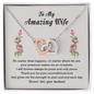 To My Wife Necklace From Husband - Personalized Wife Necklace Gift - Couple Necklace Set - Friendship Necklaces - Girlfriend Necklace - Gift for Soulmate - Wife Necklace Gift - Love Message Card Necklace
