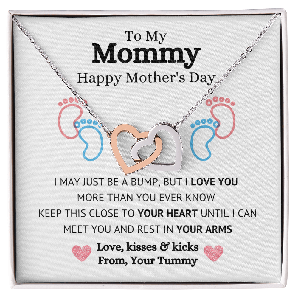 To My Mom Necklace, Happy Mother's Day Gift, Daughter Gift for Mom, Emotional Message Card Jewelry, Unique Moms Birthday Gift Ideas