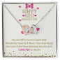 Happy First Mother's Day! I Love You So Much! - Gift For My Wife - Romantic Wife Gift - Neckless Gift with sweet messageGift - First Mother Gift for her - GIft for wifey - Diamond gift for her - Locket for her