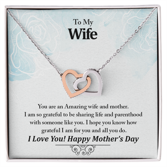 To My Wife, Your An Amazing Wife And Mother Never-Ending Love Necklace - To My Wife Necklace Anniversary Gift For Wife - To My Queen - Birthday Gift For Wife - Gift For Wife - Necklace For Wife