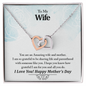 To My Wife, Your An Amazing Wife And Mother Never-Ending Love Necklace - To My Wife Necklace Anniversary Gift For Wife - To My Queen - Birthday Gift For Wife - Gift For Wife - Necklace For Wife