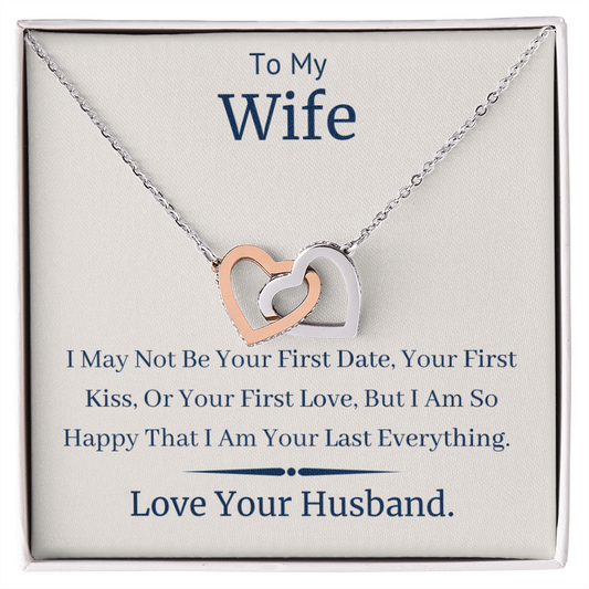 To My Wife Necklace From Husband - Personalized Wife Necklace Gift - the Perfect Gift for Your Wife Necklace - Love Your Husband - Couple Necklace Set - Friendship Necklaces - Valentines Day Gifts for Wife - Wife Birthday Gift