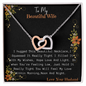 Gift For My Wife, Romantic Wife Gift, Wife Birthday Surprise, Love lockets for your soulmate, Diamond Neckless for wife, Golden colour Neckless for Beloved wife, Pretty Neckless Gift for wifey,