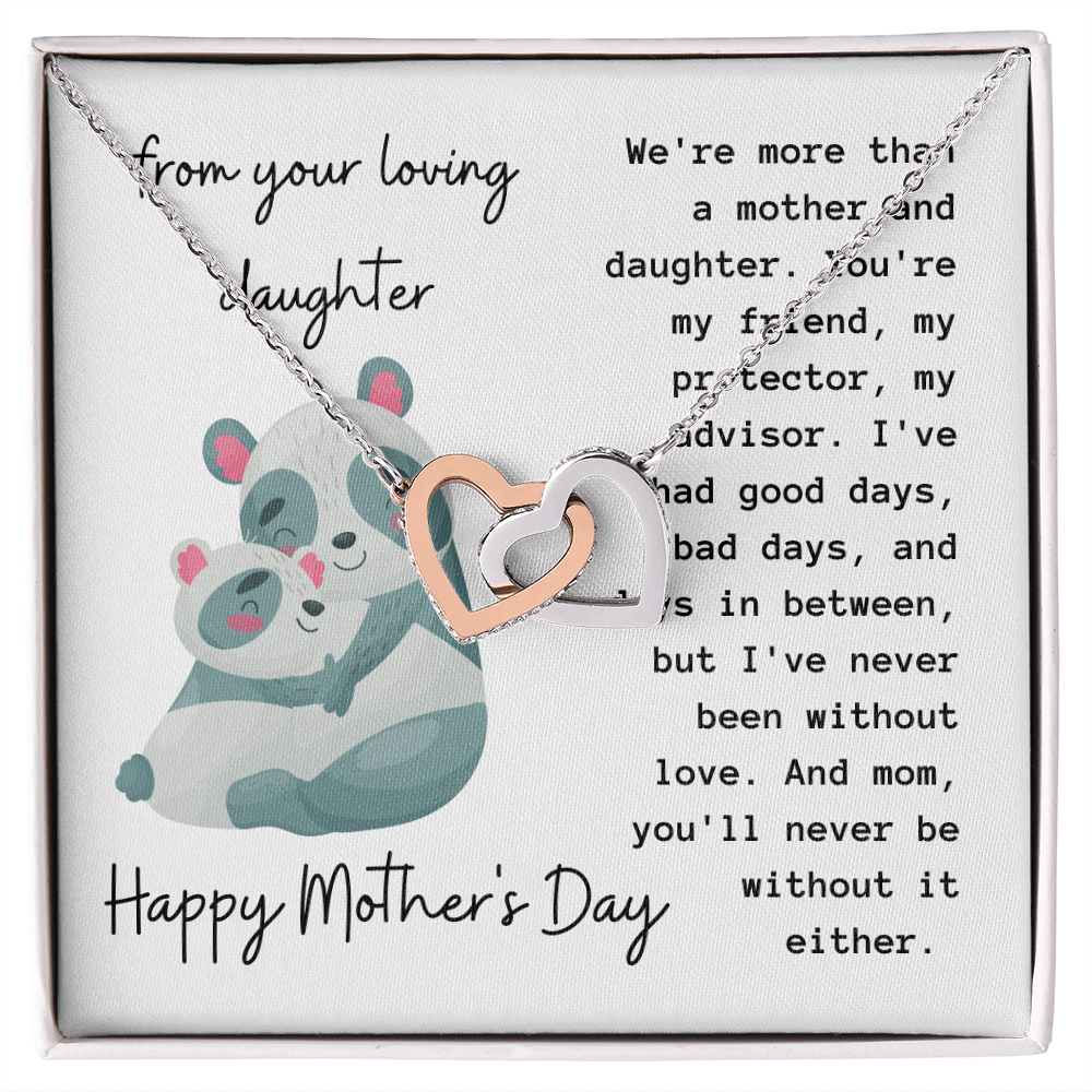 Happy Mother's Day Necklace, Best Gift for Mom from Daughter, Elegant Jewelry for Mother, Keepsake Gift Idea for Mommy, Jewelry for Mom, Birthday Christmas Gifts With Heartfelt Message