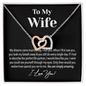 Amazing Wife Love Knot Necklace - I Love You, To My Wife Necklace, Valentines Day Gifts For Wife, Gold Woman Name Jewelry, To My Soulmate Necklace For Women, Necklace For Wife From Husband