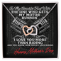 To My Smokin' Hot Wife - Happy Mothers Day - Gets my motor runnin' - Love Knot - Necklace for wife - To My Wife Necklace From Husband