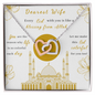 Beautiful Eid Gift for Wife - Dearest Wife, Couple Necklace Set ,Friendship Necklaces, Customize Couple Necklace, Love Neckless, To My Wife Necklace From Husband, Diamond Neckless for wife