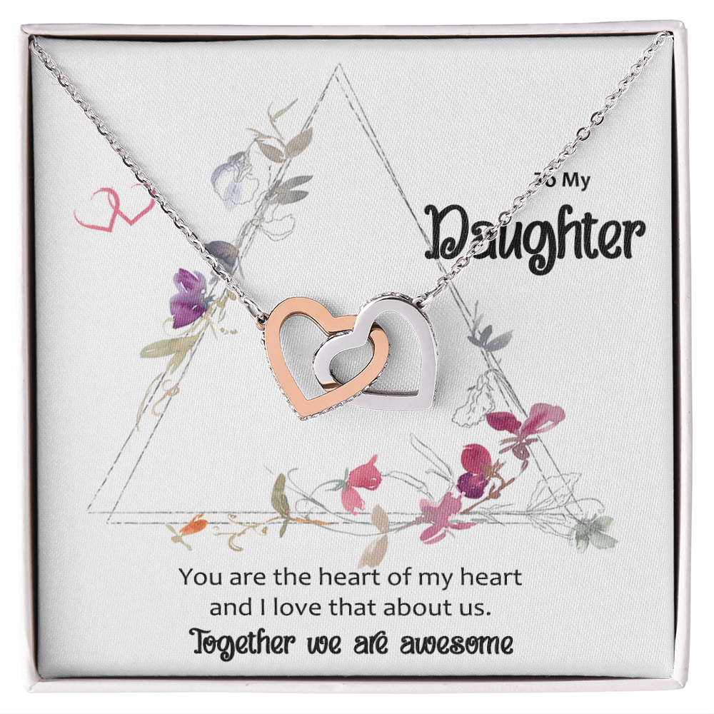 To My Daughter Meaningful Message Card Jewelry Box, Gift for Daughter's Birthday Graduation, Thoughtful for Her from Mom, Birthday Necklace