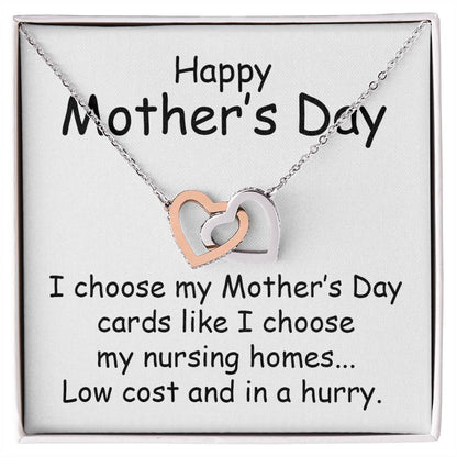 Mother's Day Gift Necklace for Her, Nurse Mom Jewelry, Gift from Son or Daughter, Doctor Luxury Necklace for Mother, Birthday Christmas Gifts With Heartfelt Message Hospital