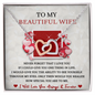 To My Wife Necklace From Husband - To My Soulmate Necklace For Women - Necklace For Wife From Husband - Mother's day Best Gift - Necklace for Wife - Birthday Gift for soulmate