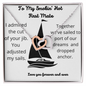 To My Smokin' Hot First Mate - Admired Your Jib Forever Love Necklace - To My Wife Necklace With Message Card - Anniversary Gift For Wife - Soulmate Gift