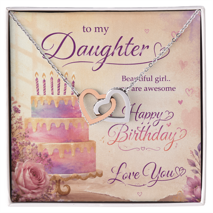 To My Daughter – Happy Birthday Gift for Daughter | Loving & Emotional Gift Design | Beautiful Girl, You Are Awesome | Heartfelt Happy Birthday Gift