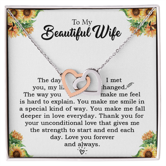 Gift For Wife - Unconditional Love - Love Knot - Love design lockets  for wifey - Love lock Design Neckless for Girlfriends - Sweet lockets - Gift for wifey - Diamond Neckless - Lovely wife Gift