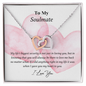 To My Soulmate - I Love You Necklace - To My Wife Necklace From Husband - To My Soulmate Necklace For Women - Valentines Day Gifts For Wife - Love Lock Necklace Handmade