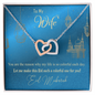 To My Wife Necklace - BEAUTIFUL EID GIFT FOR WIFE - LOVE KNOT - Love Necklace for soulmate - Diamond Necklace for her - Best Birthdat Gift for her - Anniversary Gift