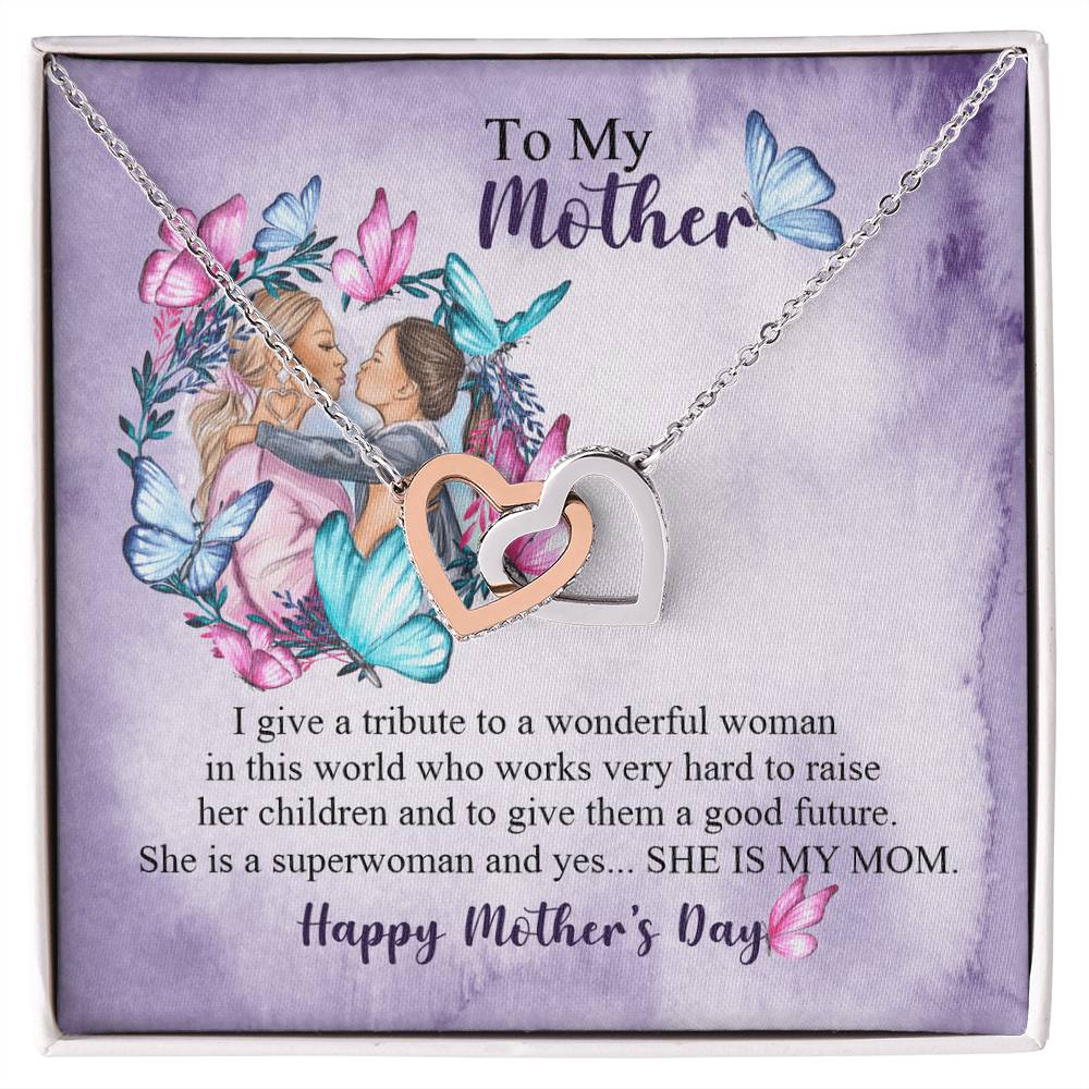Happy Mother's Day Necklace, Best Gift for Mom, Elegant Jewelry for Mother, Keepsake Gift Idea for Mommy, Jewelry for Mom, Birthday Christmas Gifts With Heartfelt Message