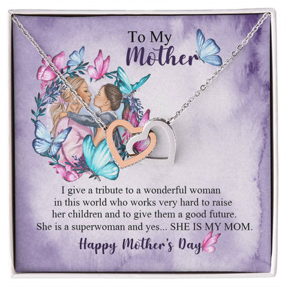 Happy Mother's Day Necklace, Best Gift for Mom, Elegant Jewelry for Mother, Keepsake Gift Idea for Mommy, Jewelry for Mom, Birthday Christmas Gifts With Heartfelt Message